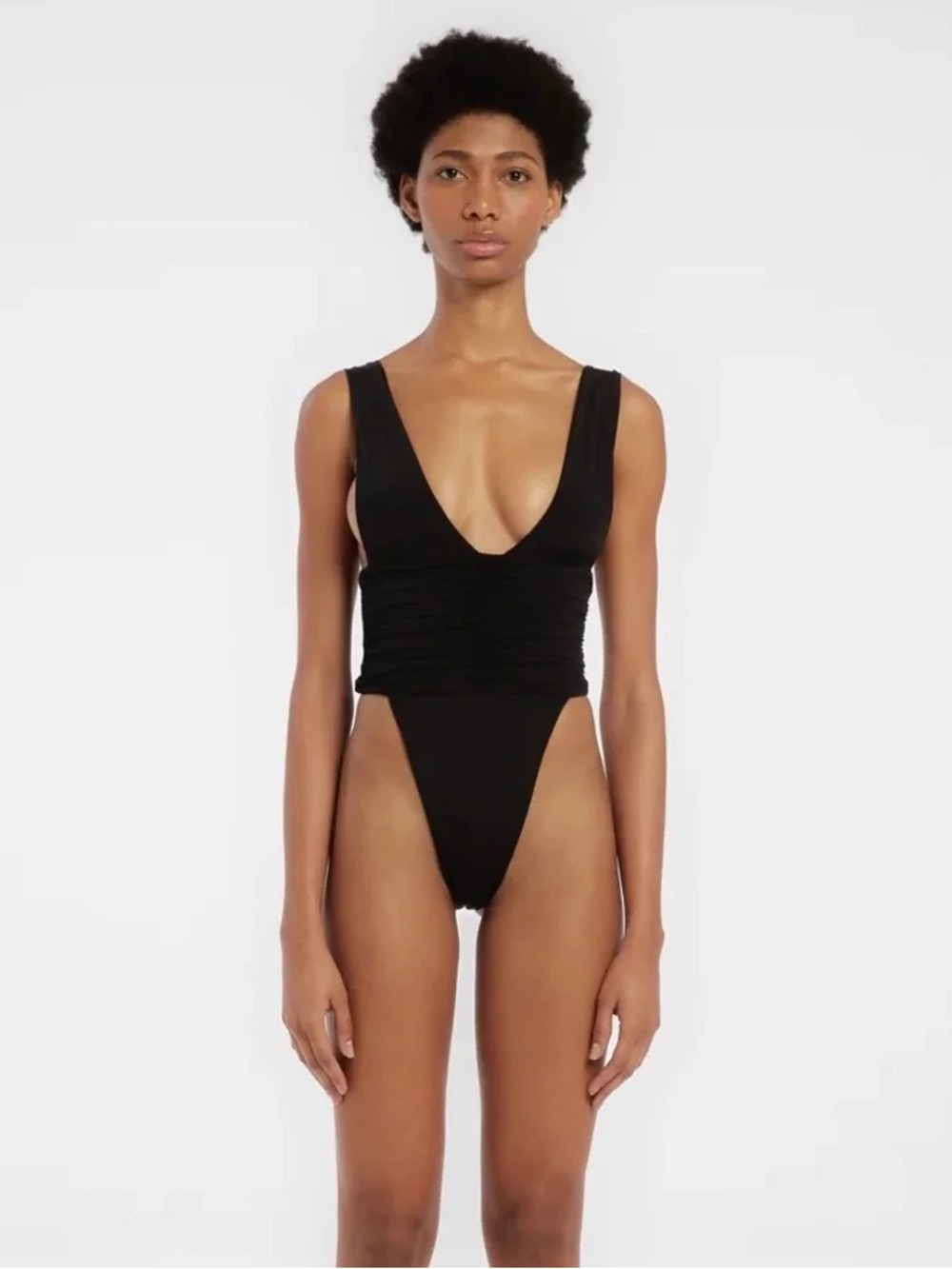 Riot Swim Echo One piece XS moderate moderate coverage deep v like new swim suit